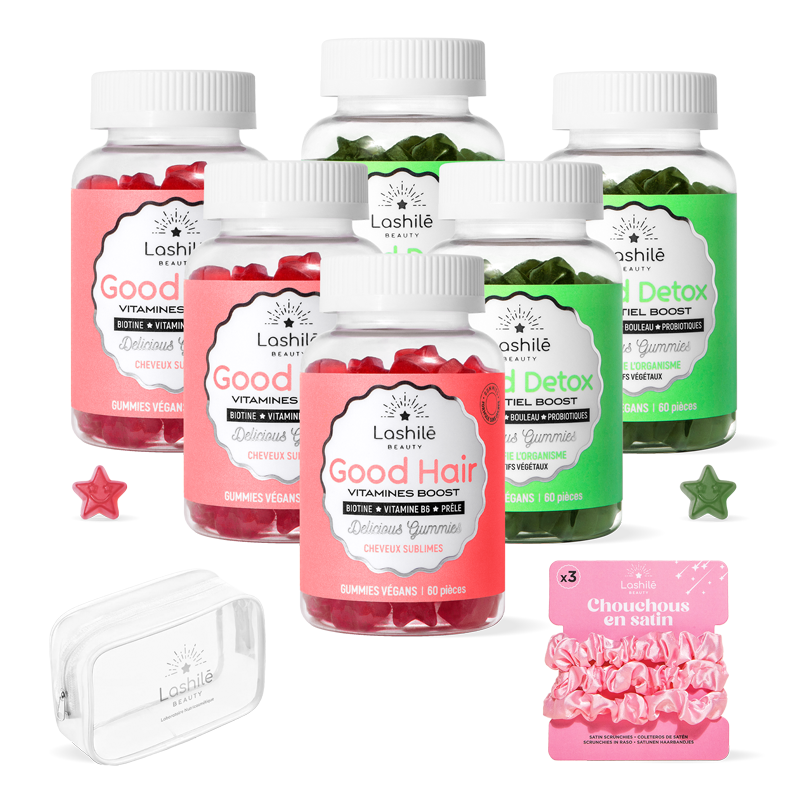 Pack Hair und Detox - 3 monate.