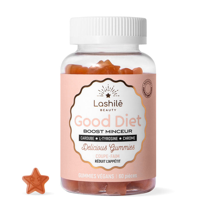 Gummies Good Diet Lashilé Beauty - Coupe-faim et boost minceur - Cure 1 mois