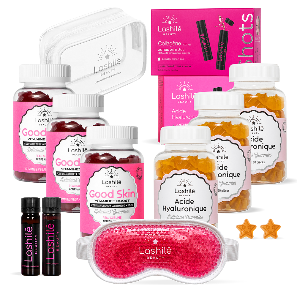 Mega Pack Peau - Collagène, Acide Hyaluronique, Q10