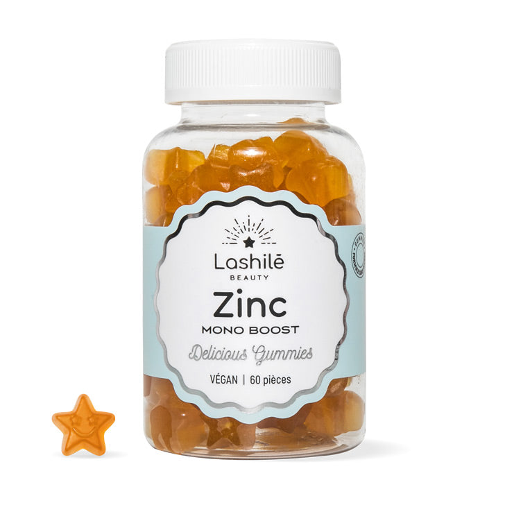 Gummies Zinc Lashilé Beauty - Cheveux peau et ongles renforcés - Cure 1 mois
