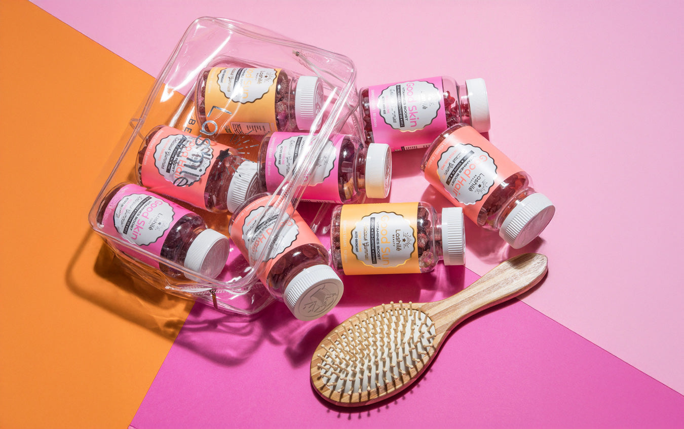 Packs Lashilé Beauty - Combinaisons de gummies et shots pour cheveux, peau, minceur et bien-être