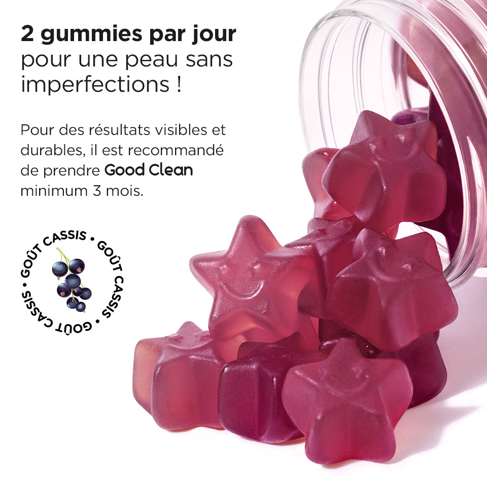 Lashilé Beauty - Gummies - Beauté - Peaux à imperfections - Traitement de l'acné - Good Clean -  Nutricosmétique - Compléments alimentaires - 4