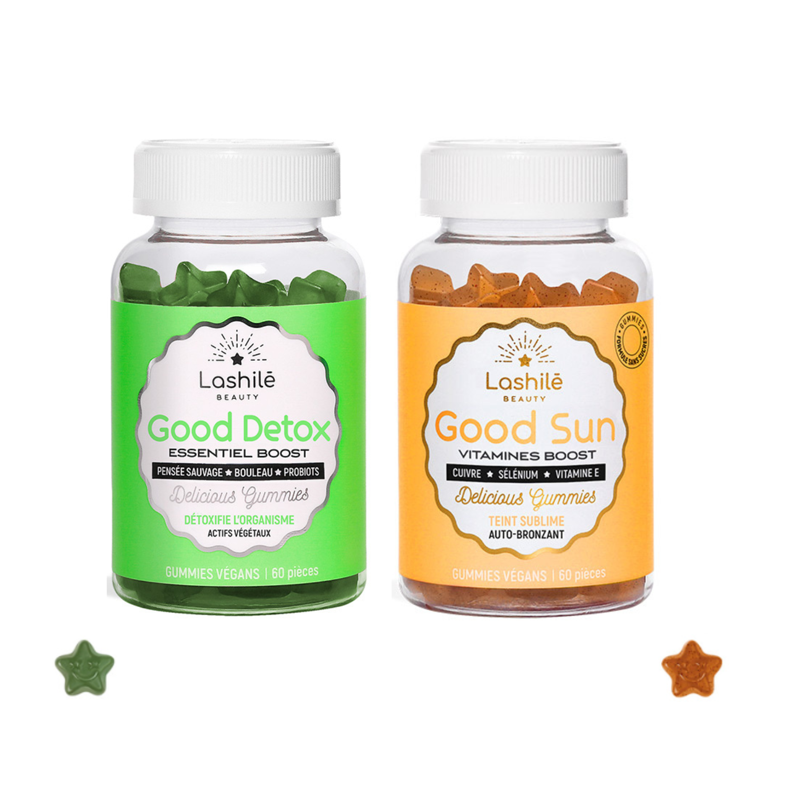 Pack DUO GOOD SUN + GOOD DETOX - GUMMIES - PEAU - LASHILE BEAUTY