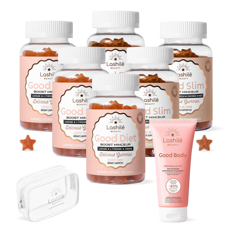 Pack Minceur Lashilé Beauty - Good Diet et Good Slim coupe-faim perte de poids - Cure 3 mois