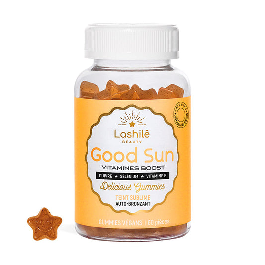 Lashilé Beauty - Gummies - Beauté - Auto Bronzant - Teint Sublime - Good Sun -  Nutricosmétique - Compléments alimentaires