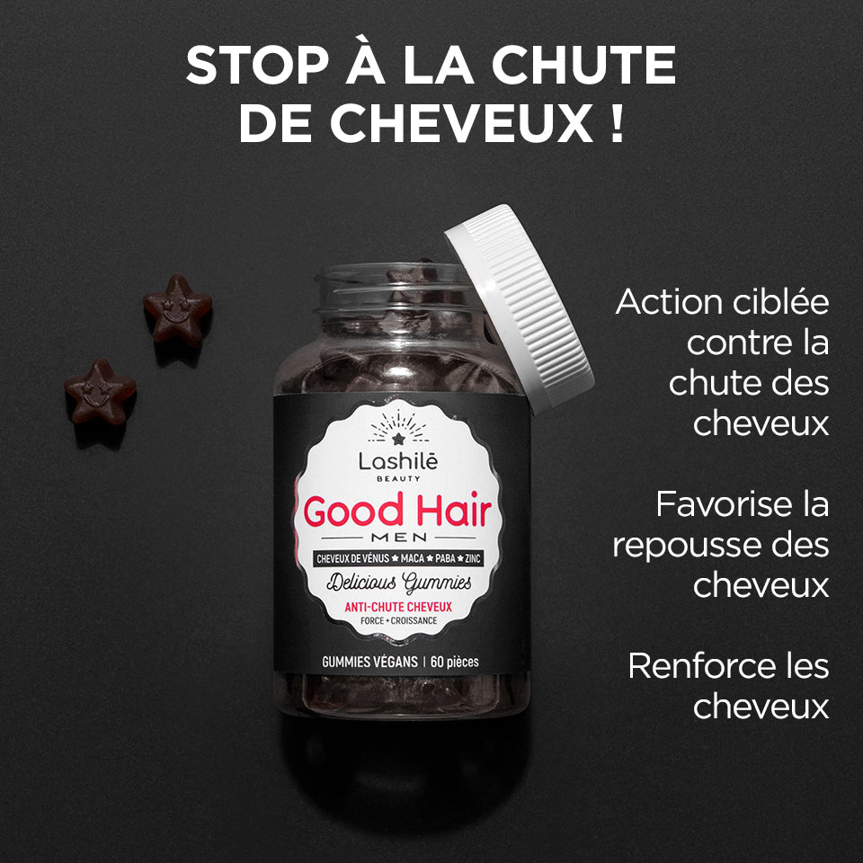 Lashilé Beauty - Gummies - Beauté - Anti Chute de Cheveux Hommes -  Nutricosmétique - Compléments alimentaires - Pack 6 mois - 2