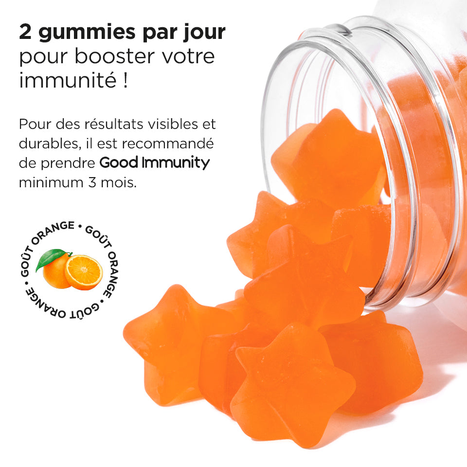 Lashilé Beauty - Gummies - Bien être - Immunité - Boost défenses immunitaires - Good Immunity -  Nutricosmétique - Compléments alimentaires  - PAck 3 mois - 3 