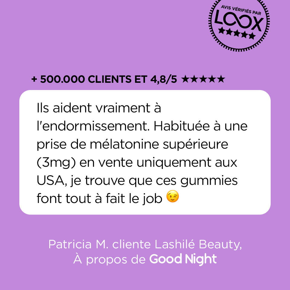 Lashilé Beauty - Gummies - Bien-être - sommeil - endormissement - Good Night -  Nutricosmétique - Compléments alimentaires - Pack 6 mois 6
