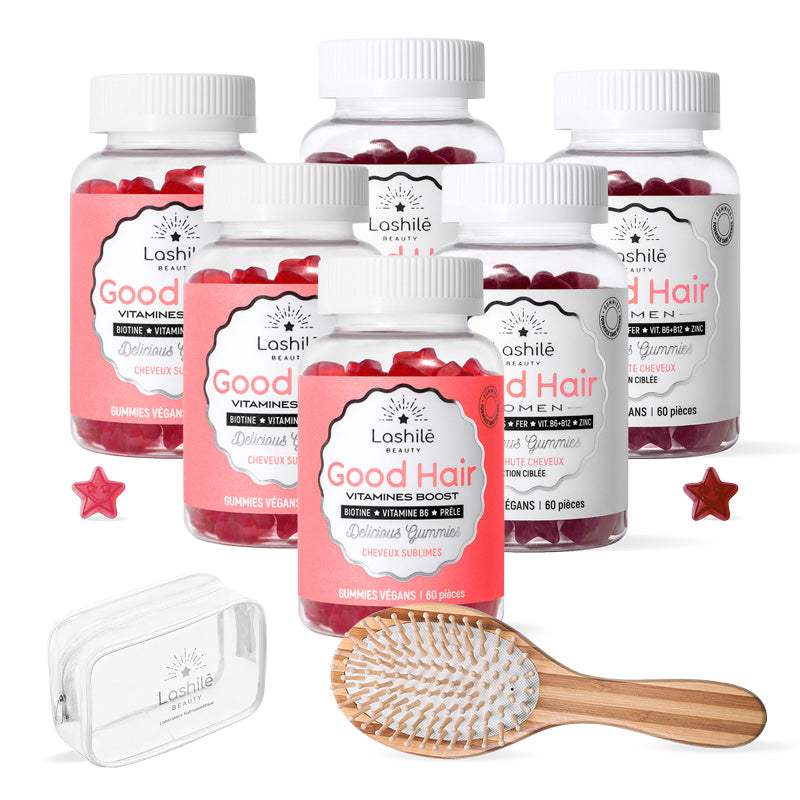 Pack Hair und Hair Women Anti-Haarausfall - 3 Monate