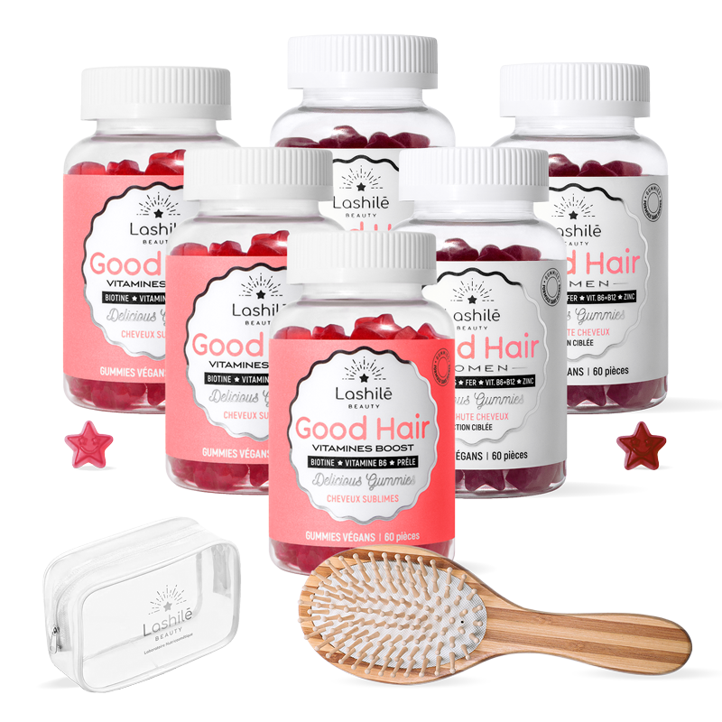 Pack Hair und Hair Women Anti-Haarausfall - 3 Monate