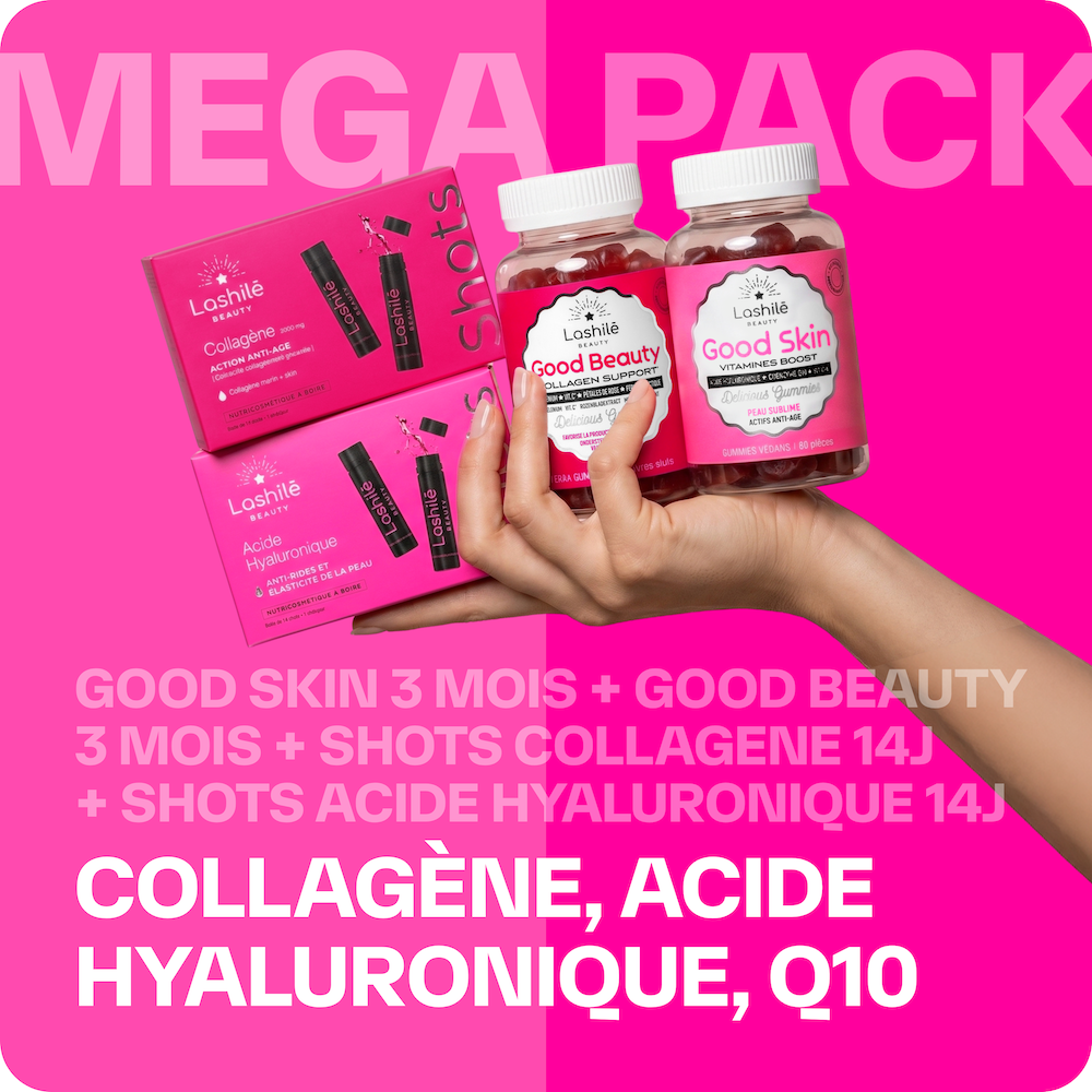 Mega Pack Peau - Collagène, Acide Hyaluronique, Q10