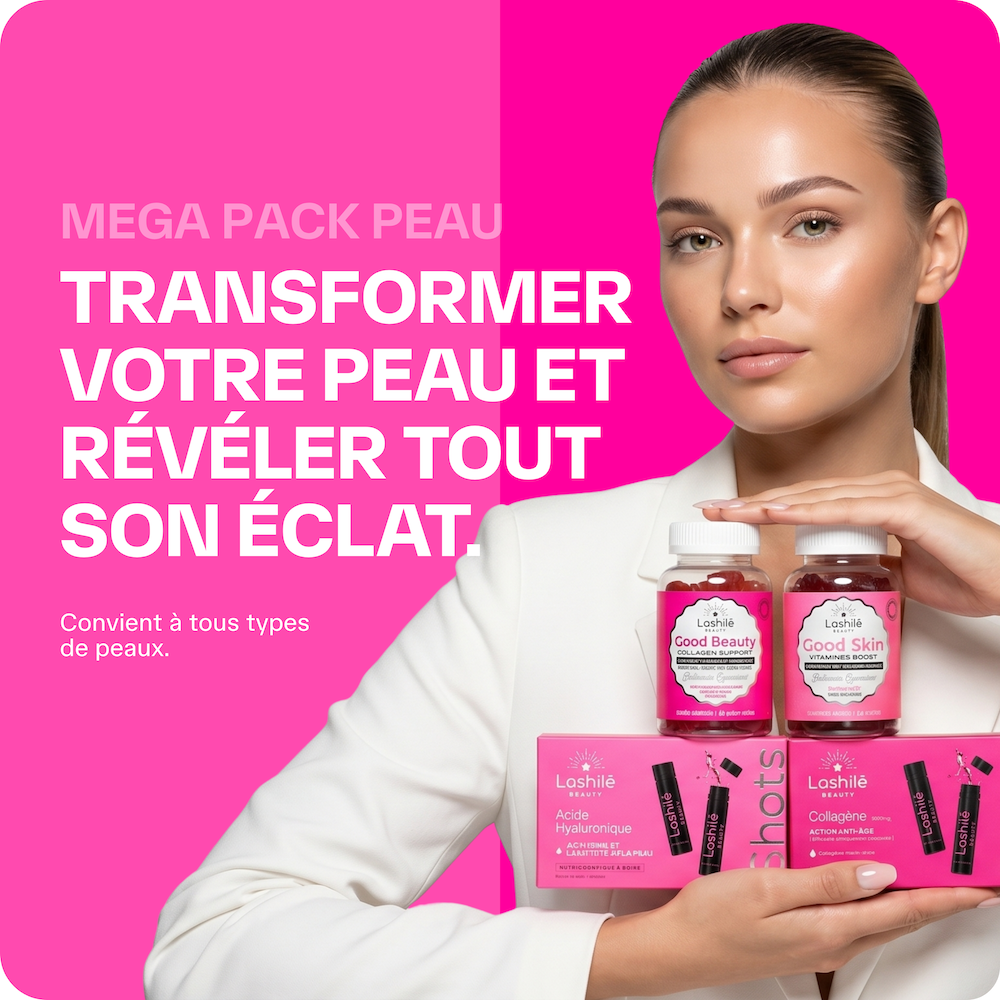 Mega Pack Peau - Collagène, Acide Hyaluronique, Q10