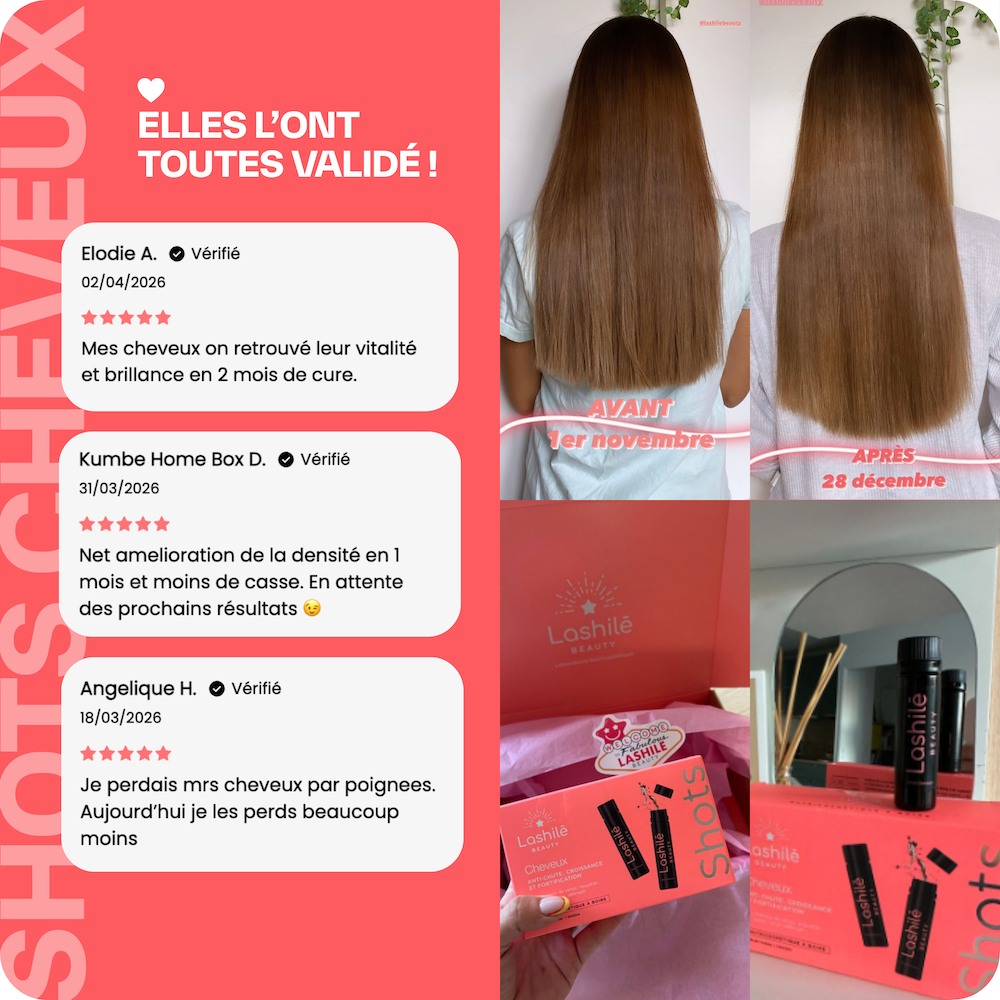 Shots Cheveux Triple Action - 2 mois